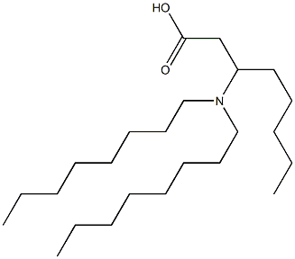 3-(Dioctylamino)octanoic acid 구조식 이미지