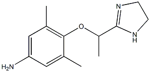 2-[1-(4-Amino-2-methyl-6-methylphenoxy)ethyl]-2-imidazoline 구조식 이미지