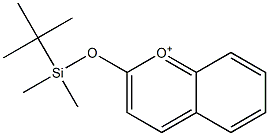 2-[[Dimethyl(tert-butyl)silyl]oxy]-1-benzopyrylium Structure