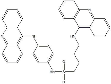 4-(9-Acridinylamino)-N-[4-(9-acridinylamino)phenyl]-1-butanesulfonamide 구조식 이미지