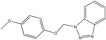 1-[(4-Methoxyphenoxy)methyl]-1H-benzotriazole 구조식 이미지