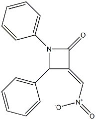 1-Phenyl-3-nitromethylene-4-phenylazetidin-2-one 구조식 이미지