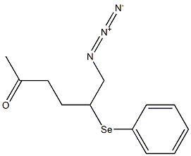 6-Azido-5-phenylseleno-2-hexanone 구조식 이미지