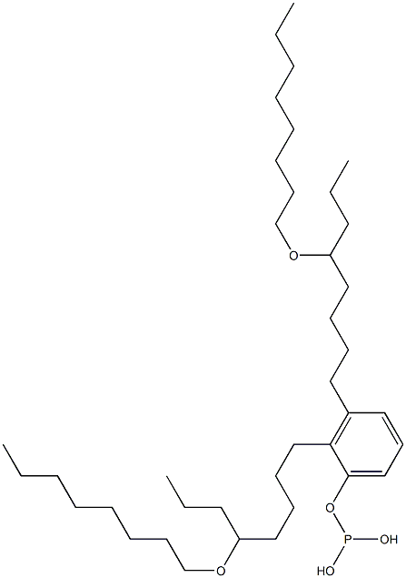 Phosphorous acid bis[5-(octyloxy)octyl]phenyl ester 구조식 이미지