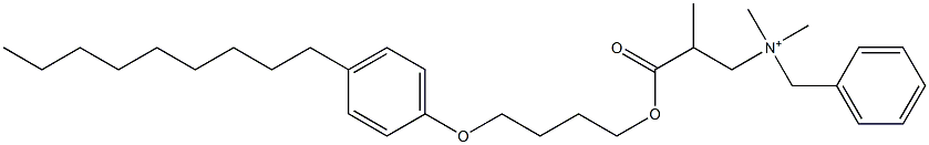 N,N-Dimethyl-N-benzyl-N-[2-[[4-(4-nonylphenyloxy)butyl]oxycarbonyl]propyl]aminium Structure