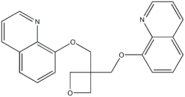 3,3-Bis[(8-quinolinyloxy)methyl]oxetane 구조식 이미지