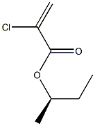(-)-2-Chloroacrylic acid (R)-sec-butyl ester 구조식 이미지
