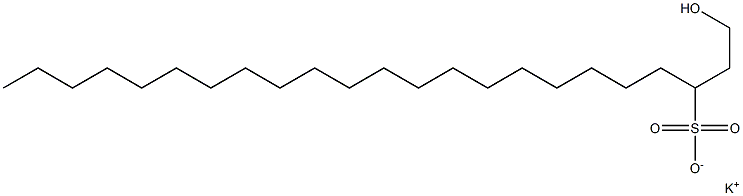 1-Hydroxytricosane-3-sulfonic acid potassium salt 구조식 이미지