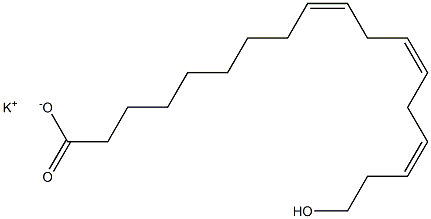 18-Hydroxylinoleic acid potassium salt 구조식 이미지