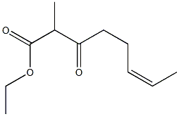(Z)-2-Methyl-3-oxo-6-octenoic acid ethyl ester 구조식 이미지