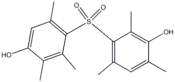 3,4'-Dihydroxy-2,2',3',4,6,6'-hexamethyl[sulfonylbisbenzene] 구조식 이미지