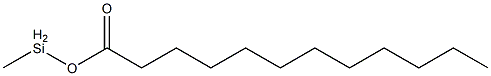 Lauric acid methylsilyl ester Structure