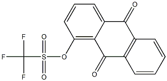 Trifluoromethanesulfonic acid (9,10-dihydro-9,10-dioxoanthracen)-1-yl ester Structure