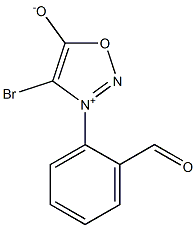 4-Bromo-3-[2-formylphenyl]-1,2,3-oxadiazol-3-ium-5-olate 구조식 이미지