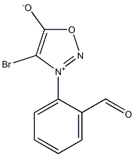 4-Bromo-3-[2-formylphenyl]-1,2,3-oxadiazol-3-ium-5-olate Structure