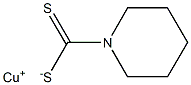 1-Piperidinecarbodithioic acid copper(I) salt 구조식 이미지