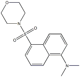 5-Morpholinosulfonyl-N,N-dimethyl-1-naphthalenamine 구조식 이미지