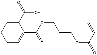 2-Cyclohexene-1,2-dicarboxylic acid hydrogen 2-[3-(acryloyloxy)propyl] ester 구조식 이미지