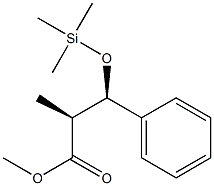 (2S,3R)-2-Methyl-3-trimethylsiloxy-3-phenylpropanoic acid methyl ester Structure