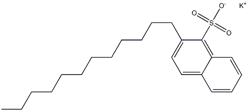 2-Dodecyl-1-naphthalenesulfonic acid potassium salt Structure