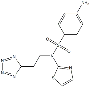 4-Amino-N-[2-(5H-tetrazol-5-yl)ethyl]-N-(2-thiazolyl)benzenesulfonamide 구조식 이미지