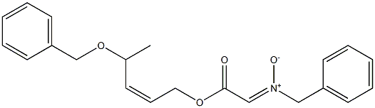 N-Benzyl[(Z)-4-benzyloxy-2-pentenyloxycarbonyl]methanimine N-oxide 구조식 이미지