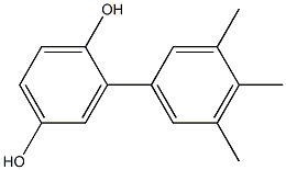 2-(3,4,5-Trimethylphenyl)benzene-1,4-diol Structure