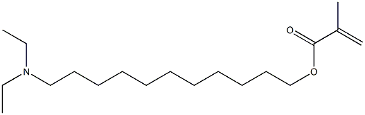 Methacrylic acid 11-(diethylamino)undecyl ester 구조식 이미지