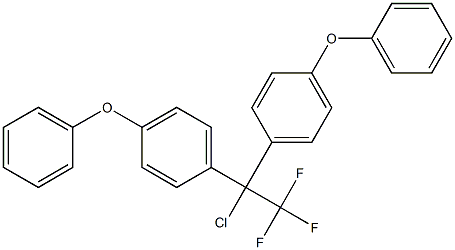 1-Chloro-1,1-bis(4-phenoxyphenyl)-2,2,2-trifluoroethane 구조식 이미지