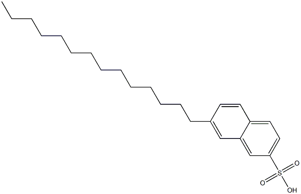 7-Tetradecyl-2-naphthalenesulfonic acid 구조식 이미지