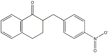 3,4-Dihydro-2-(4-nitrobenzyl)naphthalen-1(2H)-one 구조식 이미지