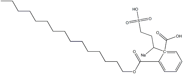 Phthalic acid 1-pentadecyl 2-(1-sodiosulfopropyl) ester Structure