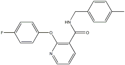 N-(4-Methylbenzyl)-2-(4-fluorophenoxy)nicotinamide Structure