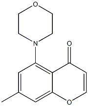 7-Methyl-5-morpholino-4H-1-benzopyran-4-one Structure