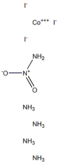 Nitropentamminecobalt(III) iodide Structure
