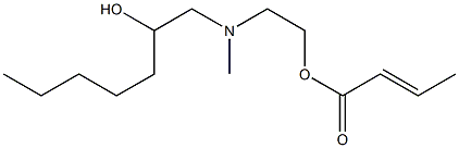 Crotonic acid 2-[N-(2-hydroxyheptyl)-N-methylamino]ethyl ester Structure