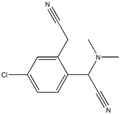 5-Chloro-2-[(dimethylamino)cyanomethyl]benzeneacetonitrile Structure