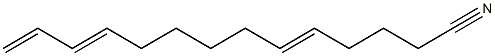 5,11,13-Tetradecatrienenitrile Structure