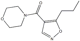 4-(Morpholinocarbonyl)-5-propylisoxazole 구조식 이미지