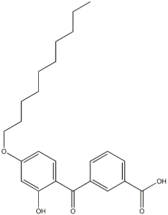 3-(4-Decyloxy-2-hydroxybenzoyl)benzoic acid Structure