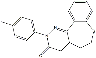 2-(4-Methylphenyl)-4,4a,5,6-tetrahydro[1]benzothiepino[5,4-c]pyridazin-3(2H)-one 구조식 이미지