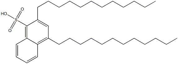 2,4-Didodecyl-1-naphthalenesulfonic acid Structure
