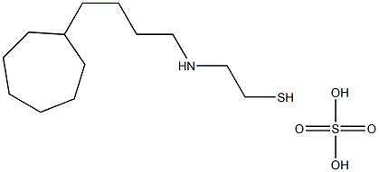 2-(4-Cycloheptylbutyl)aminoethanethiol sulfate 구조식 이미지