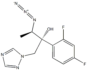 (2R,3R)-1-(1H-1,2,4-Triazol-1-yl)-2-(2,4-difluorophenyl)-3-azidobutan-2-ol 구조식 이미지