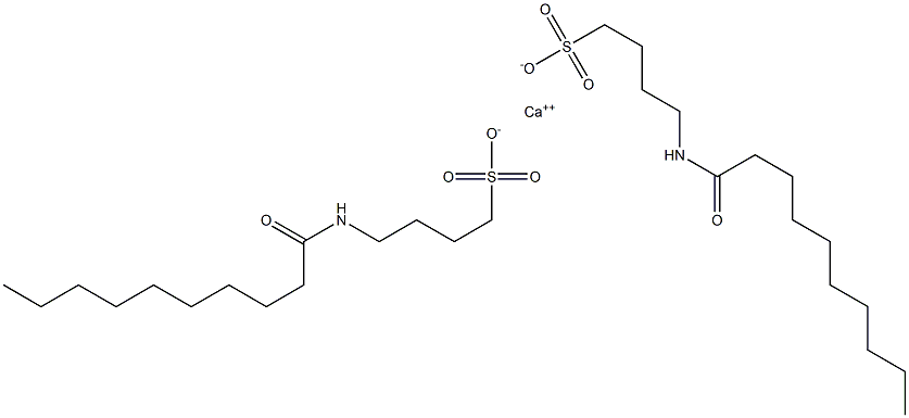 Bis(4-caprinoylamino-1-butanesulfonic acid)calcium salt 구조식 이미지