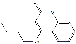 4-[Butylamino]-2H-1-benzopyran-2-one Structure