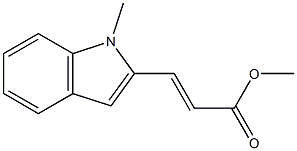 (E)-3-(1-Methyl-1H-indol-2-yl)acrylic acid methyl ester Structure