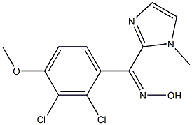 (Z)-(2,3-Dichloro-4-methoxyphenyl)(1-methyl-1H-imidazol-2-yl) ketone oxime Structure