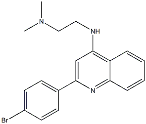 4-(2-Dimethylaminoethylamino)-2-(4-bromophenyl)quinoline Structure