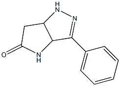 1,3a,4,6a-Tetrahydro-3-phenylpyrrolo[3,2-c]pyrazol-5(6H)-one 구조식 이미지